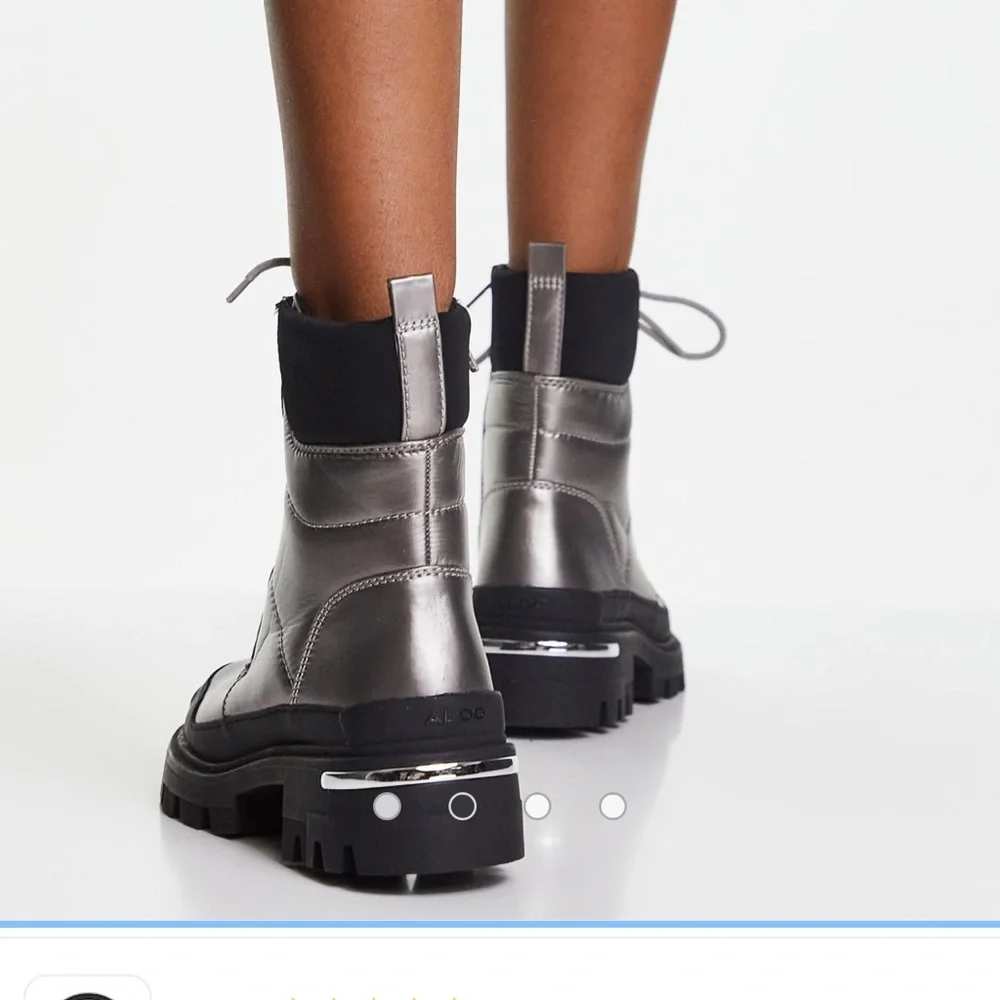 Aldo Combat boots Silver - Picture 4 of 13